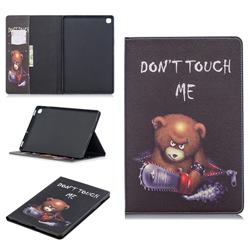 Chainsaw Bear Folio Stand Leather Wallet Case for Samsung Galaxy Tab S5e 10.5 T720 T725