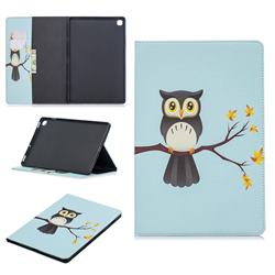 Owl on Tree Folio Stand Leather Wallet Case for Samsung Galaxy Tab S5e 10.5 T720 T725