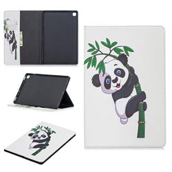 Bamboo Panda Folio Stand Leather Wallet Case for Samsung Galaxy Tab S5e 10.5 T720 T725