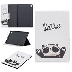 Hello Panda Folio Stand Tablet Leather Wallet Case for Samsung Galaxy Tab S5e 10.5 T720 T725