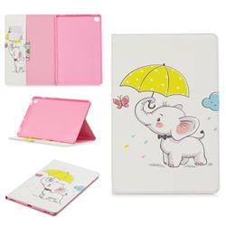 Umbrella Elephant Folio Stand Tablet Leather Wallet Case for Samsung Galaxy Tab S5e 10.5 T720 T725