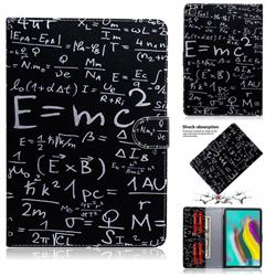 Math Formula Painting Tablet Leather Wallet Flip Cover for Samsung Galaxy Tab S5e 10.5 T720 T725