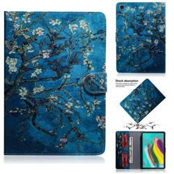 Apricot Tree Painting Tablet Leather Wallet Flip Cover for Samsung Galaxy Tab S5e 10.5 T720 T725