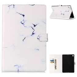 Soft White Marble Folio Flip Stand PU Leather Wallet Case for Samsung Galaxy Tab S5e 10.5 T720 T725
