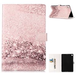 Glittering Rose Folio Flip Stand PU Leather Wallet Case for Samsung Galaxy Tab S5e 10.5 T720 T725