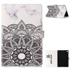 Marble Mandala Folio Flip Stand PU Leather Wallet Case for Samsung Galaxy Tab S5e 10.5 T720 T725