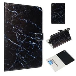 Black Marble Smooth Leather Tablet Wallet Case for Samsung Galaxy Tab S5e 10.5 T720 T725