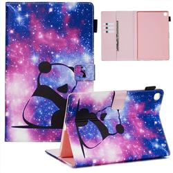 Panda Baby Matte Leather Wallet Tablet Case for Samsung Galaxy Tab S5e 10.5 T720 T725