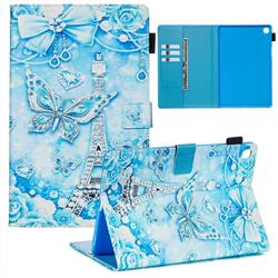 Tower Butterfly Matte Leather Wallet Tablet Case for Samsung Galaxy Tab S5e 10.5 T720 T725