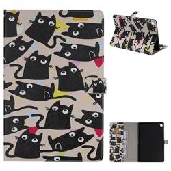 Cute Kitten Cat Folio Flip Stand Leather Wallet Case for Samsung Galaxy Tab S5e 10.5 T720 T725