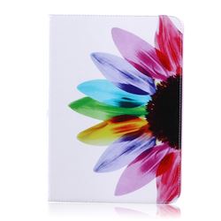 Seven-color Flowers Folio Stand Leather Wallet Case for Samsung Galaxy Tab S2 9.7 T810 T815 T819