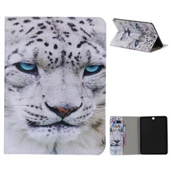 White Leopard Folio Flip Stand Leather Wallet Case for Samsung Galaxy Tab S2 9.7 T810 T815 T819