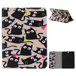 Cute Kitten Cat Folio Flip Stand Leather Wallet Case for Samsung Galaxy Tab S2 9.7 T810 T815 T819