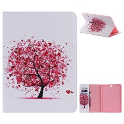 Colored Tree Folio Flip Stand Leather Wallet Case for Samsung Galaxy Tab S2 9.7 T810 T815 T819