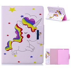 Rainbow Unicorn Folio Flip Stand Leather Wallet Case for Samsung Galaxy Tab S2 9.7 T810 T815 T819