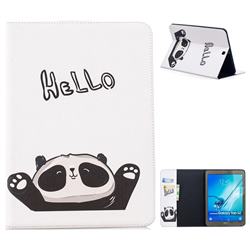 Hello Panda Folio Stand Tablet Leather Wallet Case for Samsung Galaxy Tab S2 9.7 T810 T815 T819