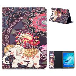 Totem Flower Elephant Folio Stand Tablet Leather Wallet Case for Samsung Galaxy Tab S2 9.7 T810 T815 T819