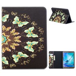 Circle Butterflies Folio Stand Tablet Leather Wallet Case for Samsung Galaxy Tab S2 9.7 T810 T815 T819