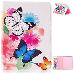 Vivid Flying Butterflies Folio Stand Leather Wallet Case for Samsung Galaxy Tab S3 9.7 T820 T825