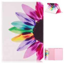 Seven-color Flowers Folio Stand Leather Wallet Case for Samsung Galaxy Tab S3 9.7 T820 T825