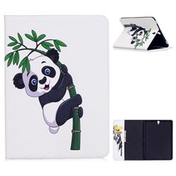 Bamboo Panda Folio Stand Leather Wallet Case for Samsung Galaxy Tab S3 9.7 T820 T825