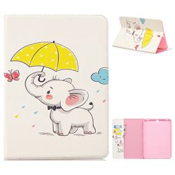 Umbrella Elephant Folio Stand Tablet Leather Wallet Case for Samsung Galaxy Tab S3 9.7 T820 T825