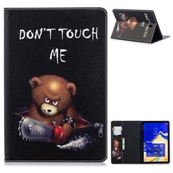 Chainsaw Bear Folio Stand Leather Wallet Case for Samsung Galaxy Tab S4 10.5 T830 T835