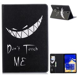 Crooked Grin Folio Stand Leather Wallet Case for Samsung Galaxy Tab S4 10.5 T830 T835