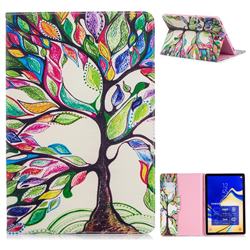 The Tree of Life Folio Stand Leather Wallet Case for Samsung Galaxy Tab S4 10.5 T830 T835