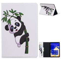 Bamboo Panda Folio Stand Leather Wallet Case for Samsung Galaxy Tab S4 10.5 T830 T835