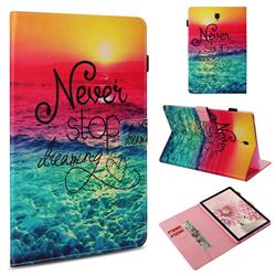 Colorful Dream Catcher Folio Stand Leather Wallet Case for Samsung Galaxy Tab S4 10.5 T830 T835