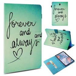 Love Forever Folio Stand Leather Wallet Case for Samsung Galaxy Tab S4 10.5 T830 T835