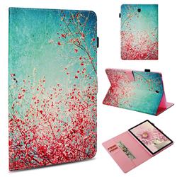 Cherry Blossoms Folio Stand Leather Wallet Case for Samsung Galaxy Tab S4 10.5 T830 T835