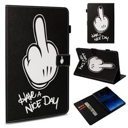 Have a Nice Day Folio Stand Leather Wallet Case for Samsung Galaxy Tab S4 10.5 T830 T835