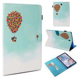 Hot Air Balloon Folio Stand Leather Wallet Case for Samsung Galaxy Tab S4 10.5 T830 T835