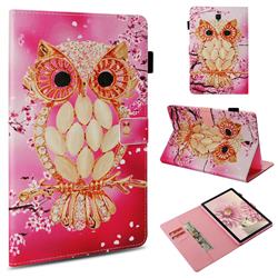 Petal Owl Folio Stand Leather Wallet Case for Samsung Galaxy Tab S4 10.5 T830 T835