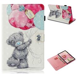 Gray Bear 3D Painted Leather Wallet Tablet Case for Samsung Galaxy Tab S4 10.5 T830 T835