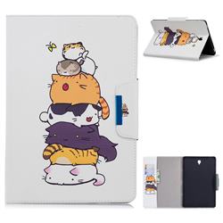 Casing kittens Folio Flip Stand Leather Wallet Case for Samsung Galaxy Tab S4 10.5 T830 T835