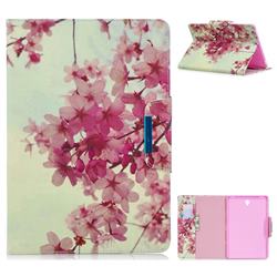 Cherry Blossoms Folio Flip Stand Leather Wallet Case for Samsung Galaxy Tab S4 10.5 T830 T835