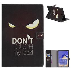 Angry Eyes Folio Flip Stand Leather Wallet Case for Samsung Galaxy Tab S4 10.5 T830 T835