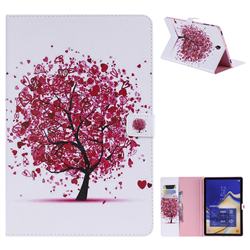 Colored Tree Folio Flip Stand Leather Wallet Case for Samsung Galaxy Tab S4 10.5 T830 T835