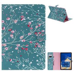 Apricot Tree Folio Flip Stand Leather Wallet Case for Samsung Galaxy Tab S4 10.5 T830 T835