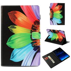 Colorful Sunflower Folio Stand Leather Wallet Case for Samsung Galaxy Tab S4 10.5 T830 T835