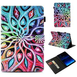 Spreading Flowers Folio Stand Leather Wallet Case for Samsung Galaxy Tab S4 10.5 T830 T835