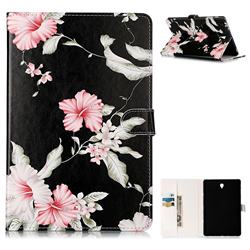 Azalea Flower Folio Flip Stand PU Leather Wallet Case for Samsung Galaxy Tab S4 10.5 T830 T835
