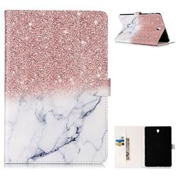 Glittering Rose Gold Folio Flip Stand PU Leather Wallet Case for Samsung Galaxy Tab S4 10.5 T830 T835