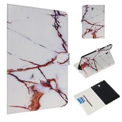 White Gold Marble Smooth Leather Tablet Wallet Case for Samsung Galaxy Tab S4 10.5 T830 T835