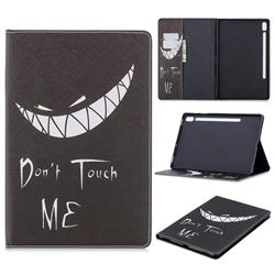 Crooked Grin Folio Stand Leather Wallet Case for Samsung Galaxy Tab S6 10.5 T860 T865