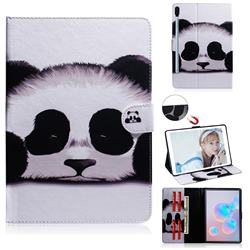 Sleeping Panda Painting Tablet Leather Wallet Flip Cover for Samsung Galaxy Tab S6 10.5 T860 T865