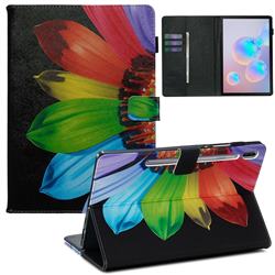 Colorful Sunflower Folio Stand Leather Wallet Case for Samsung Galaxy Tab S6 10.5 T860 T865